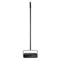 Alpine Industries Triple Brush Floor and Carpet Sweeper, Black 469-BLK